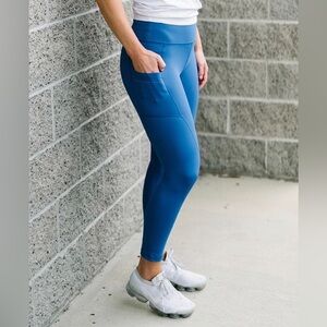 Blue Women's Athletic Leggings